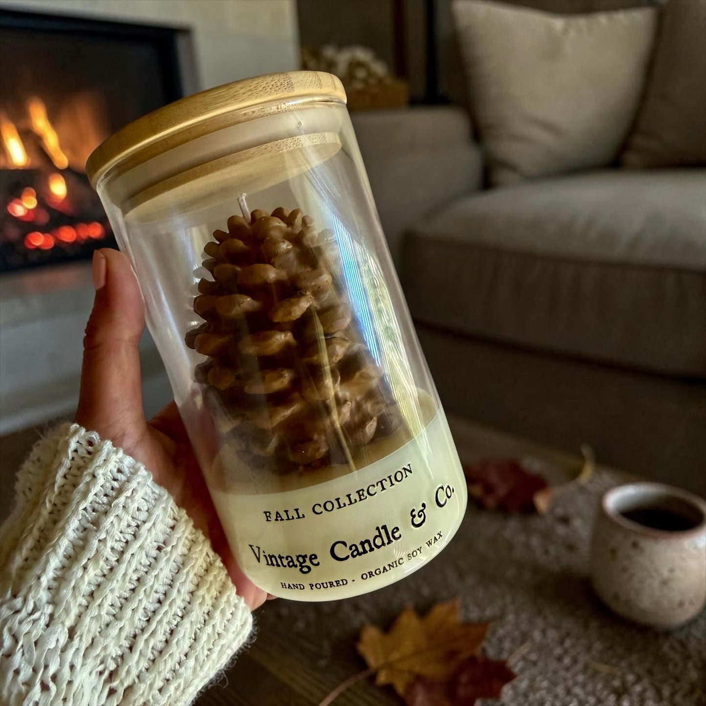 Pinecone in a jar