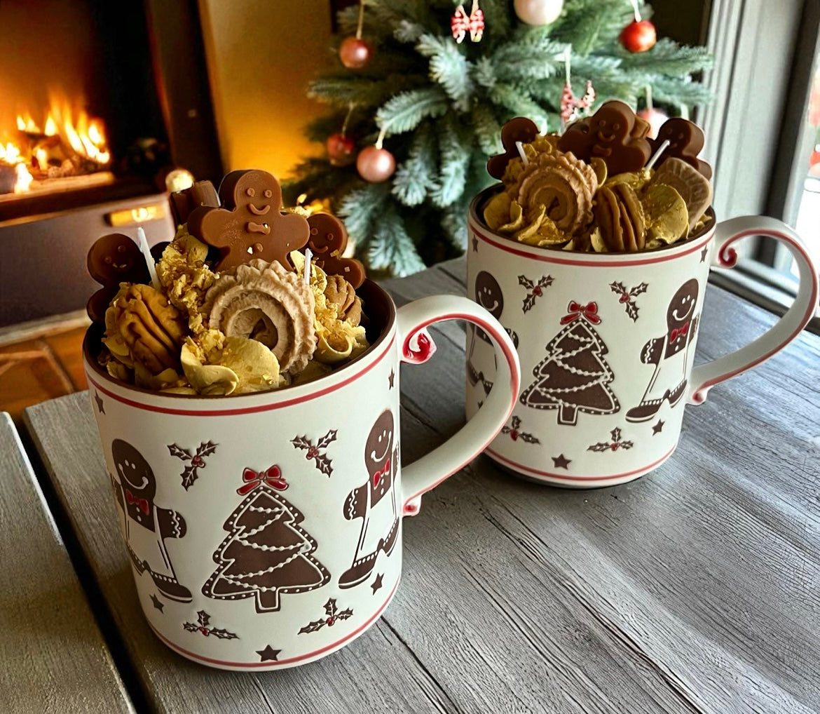 Gingerbread man in a mug