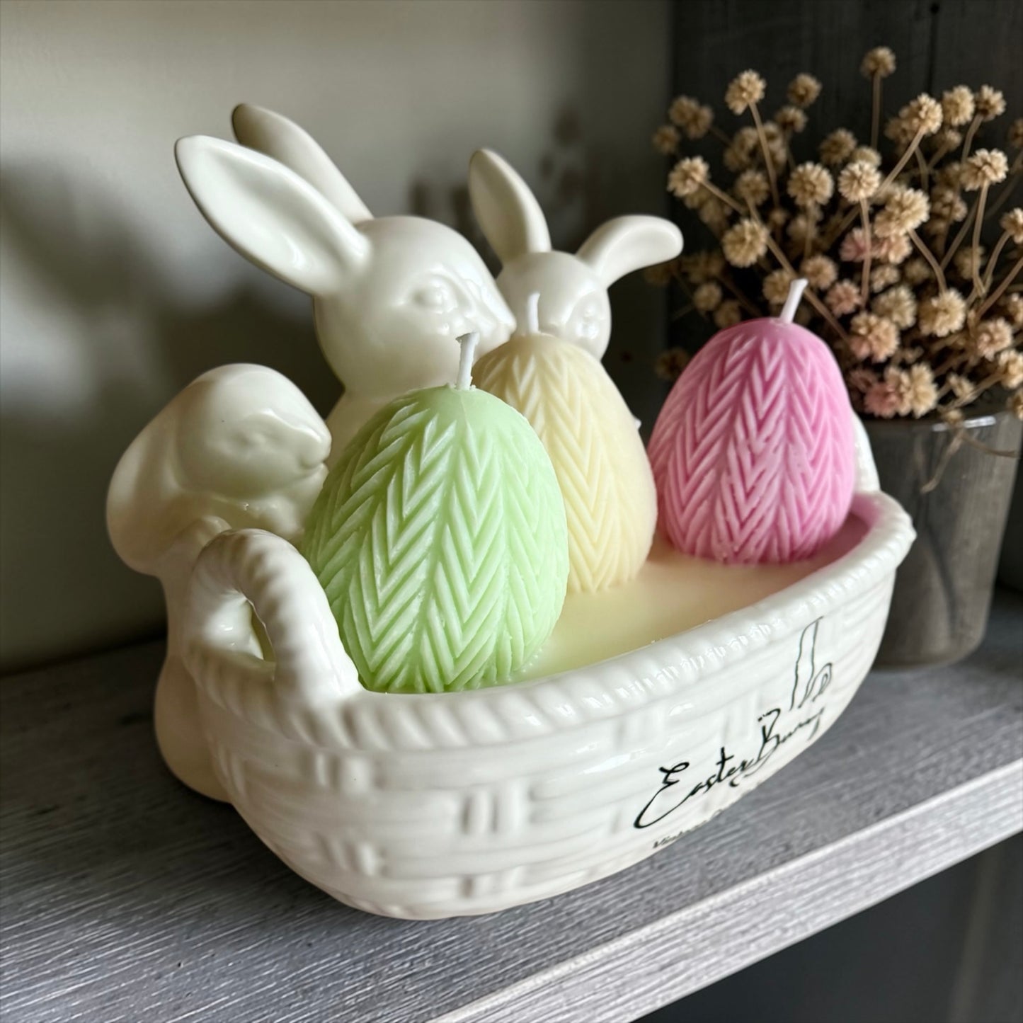 Easter basket with eggs