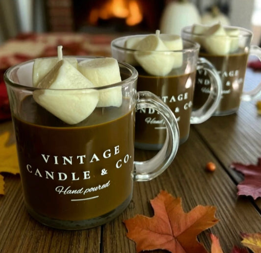 Hot cocoa and marshmallows
