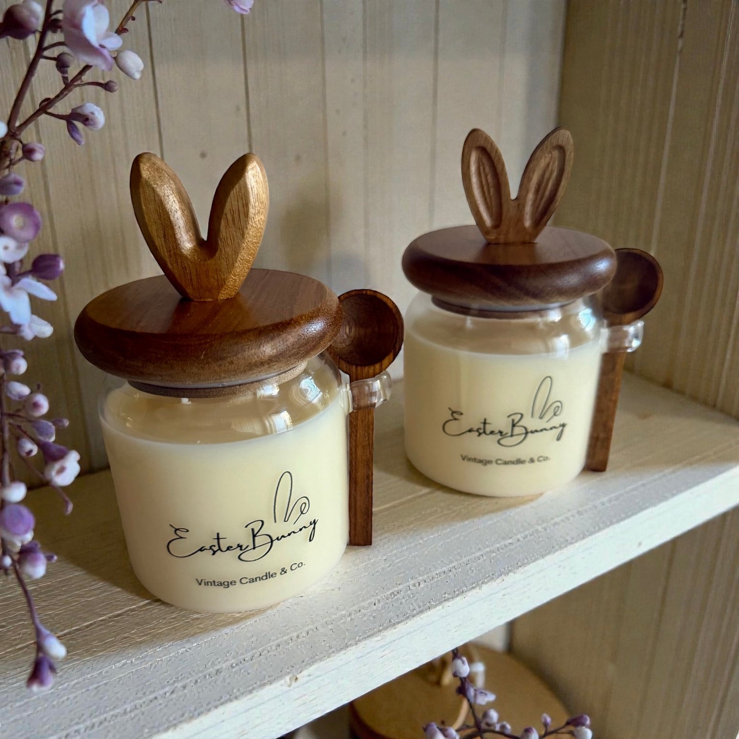 Rustic Easter bunny with lid