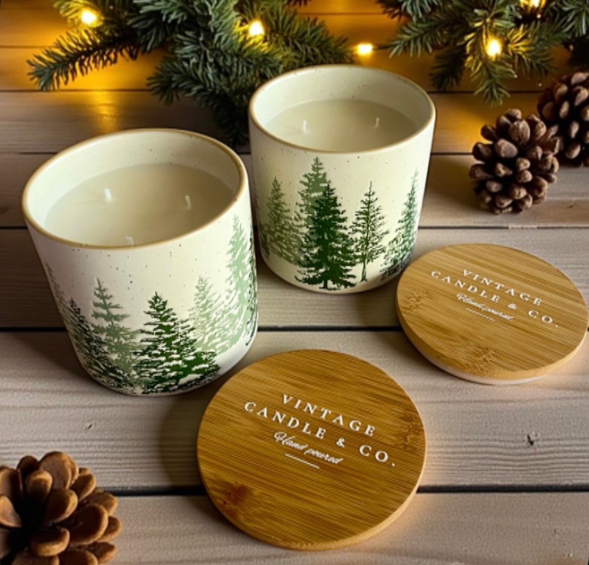 Christmas farmhouse trees
