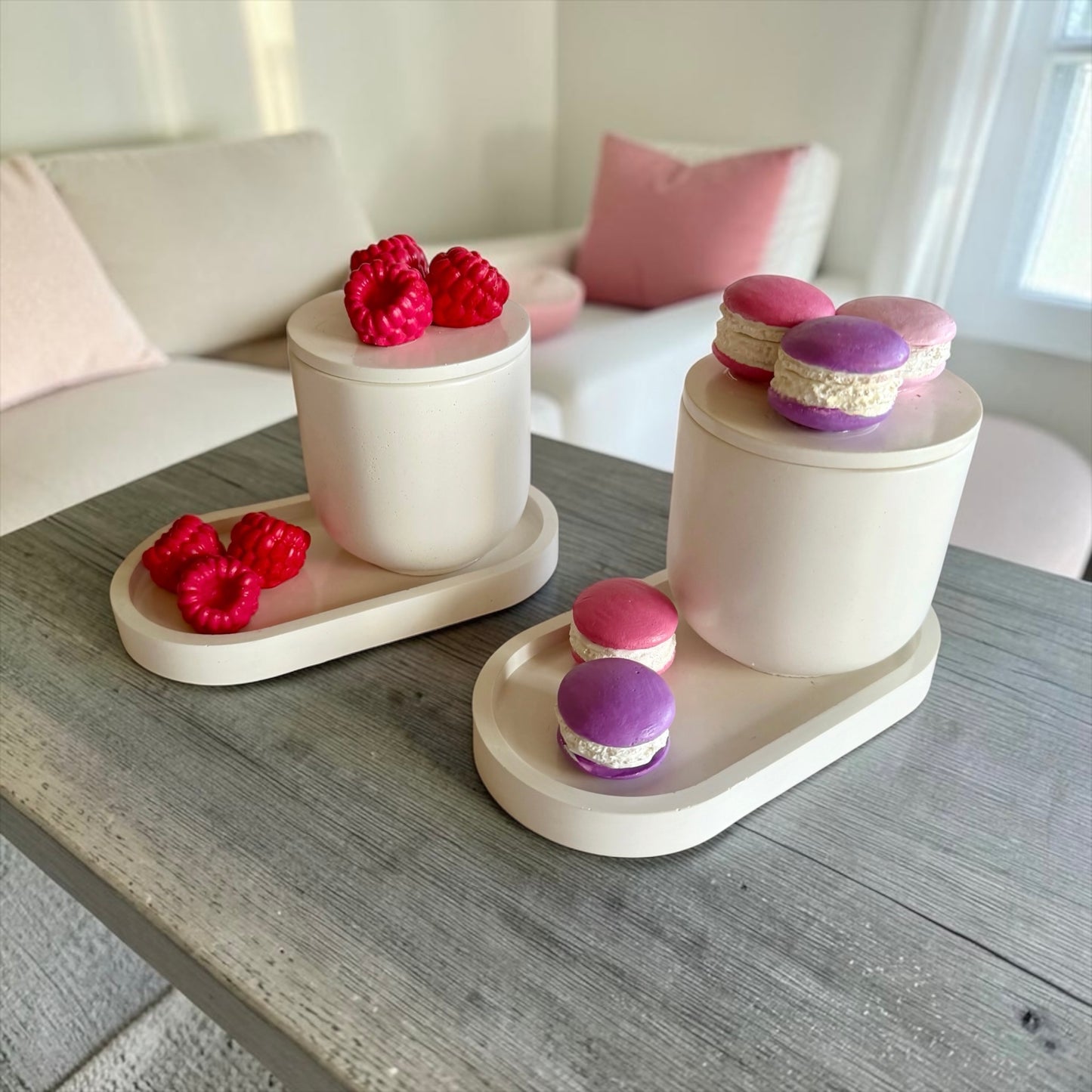 Candle and tray set