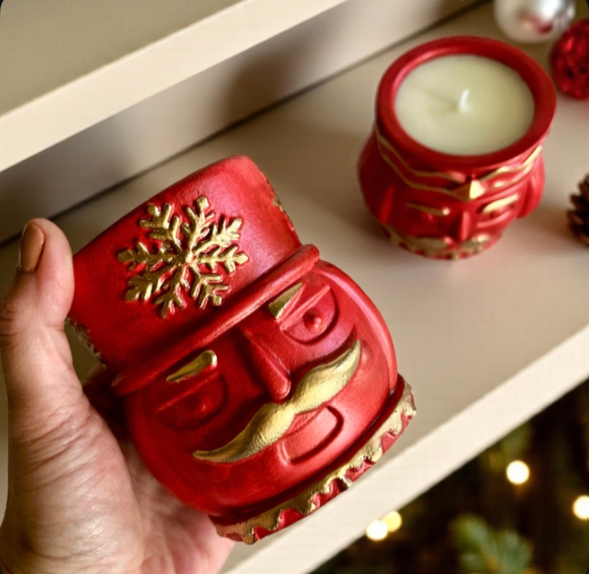 Red & Gold nutcracker (large)