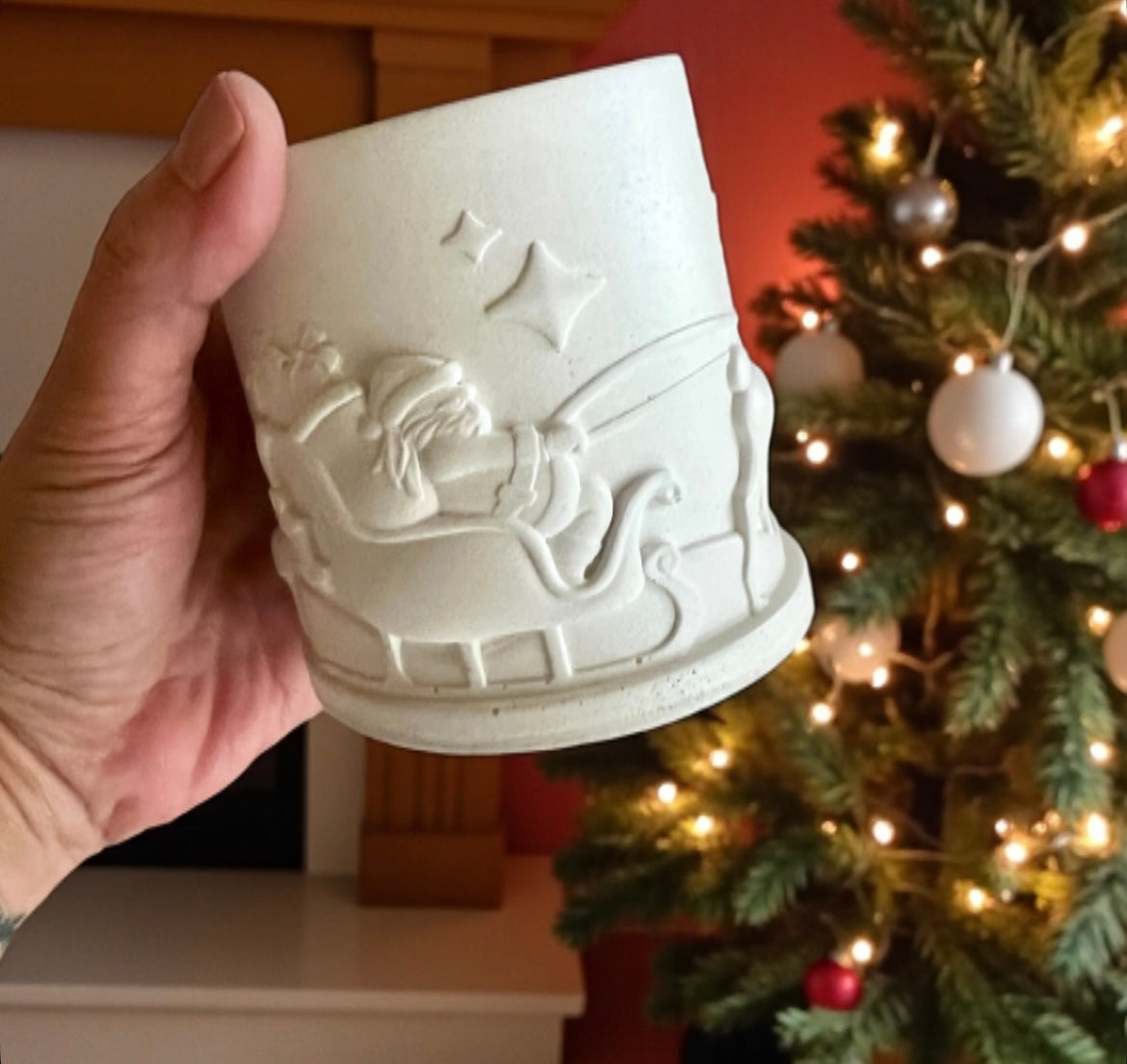 White Christmas hand-made