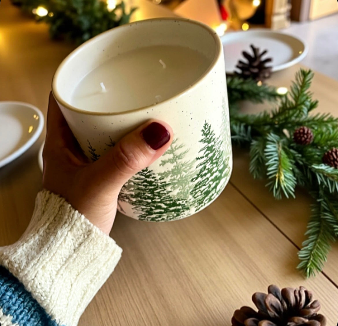 Christmas farmhouse trees