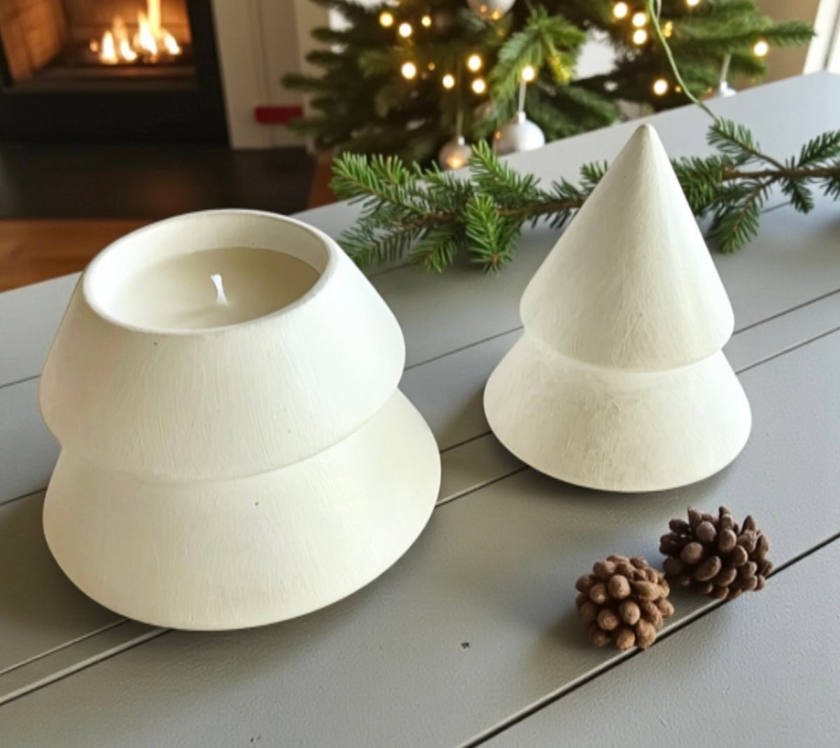 Handmade Christmas tree with lid