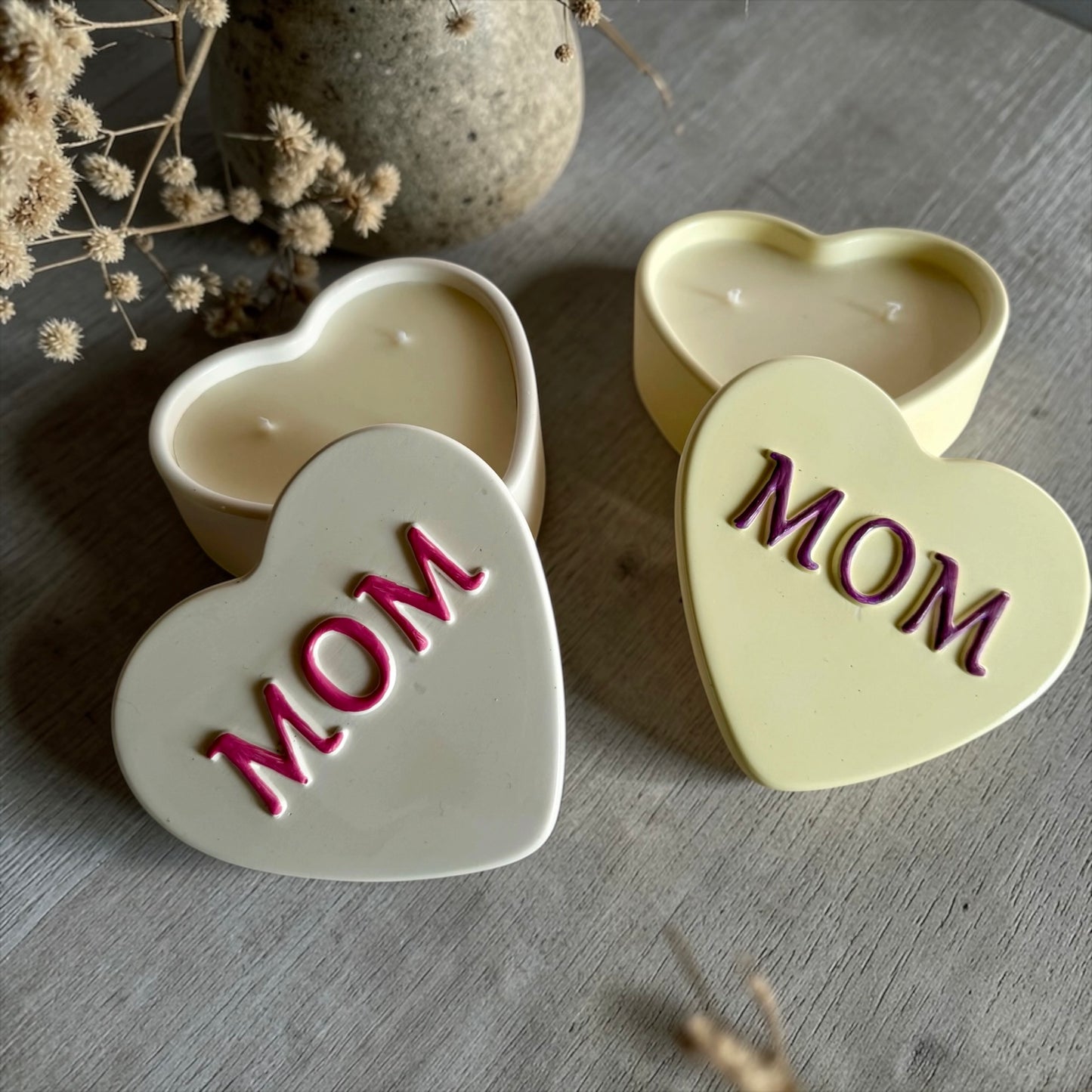 Mom heart with lid