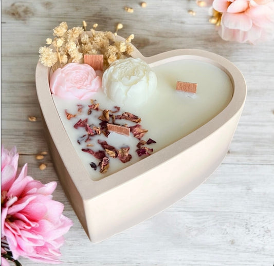 Heart with flowers