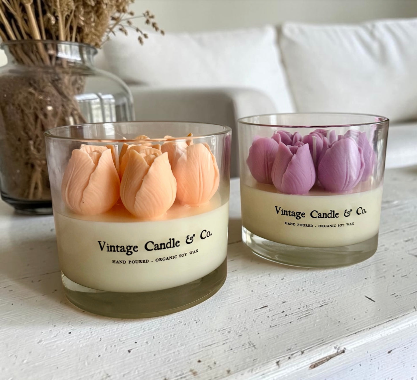 Pastel summer tulips