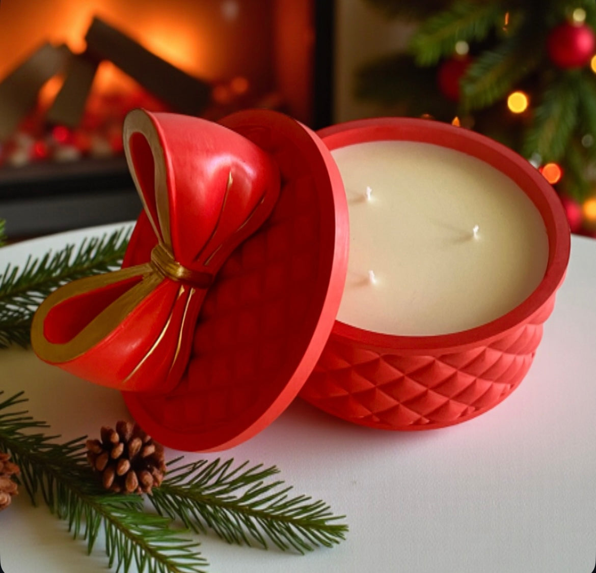 Christmas edition Bow Candle