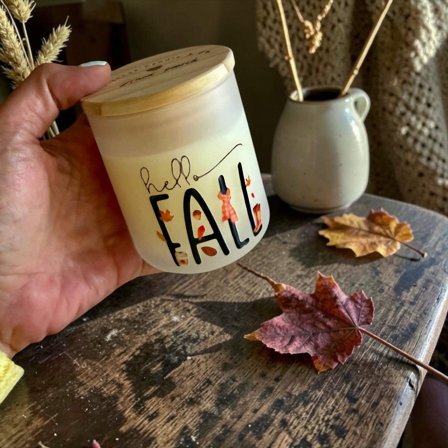 Set of 2 fall candles