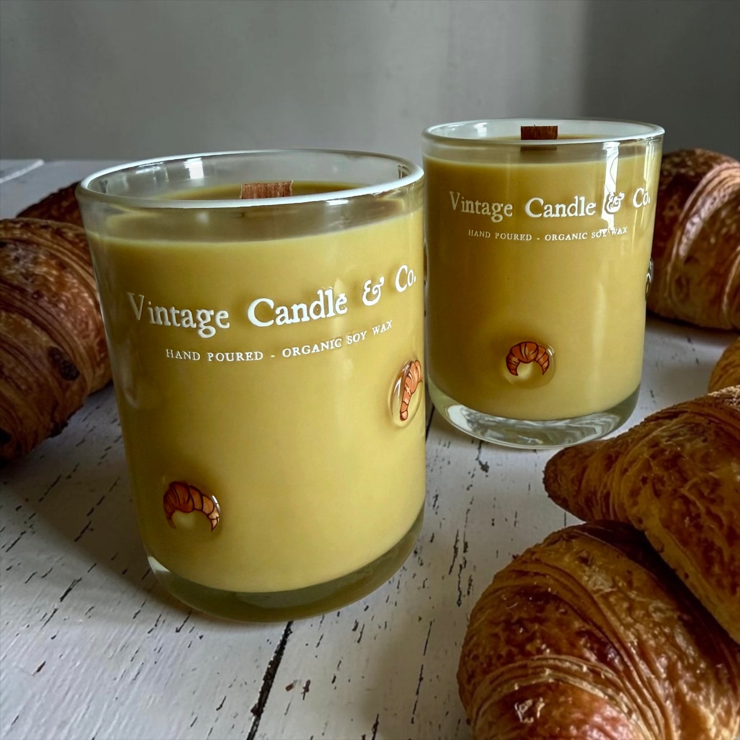 Warm croissants