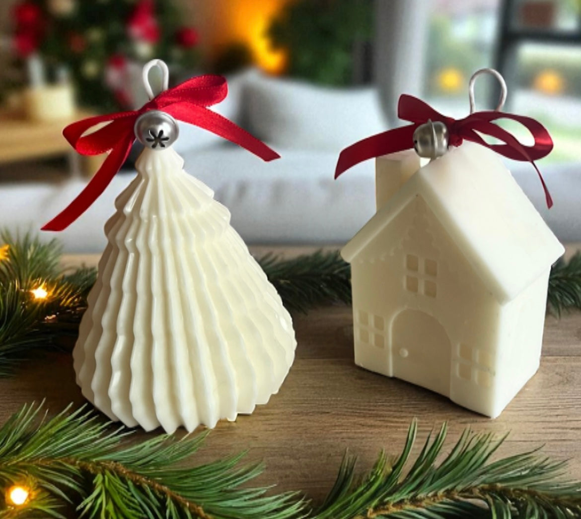 Christmas village duo