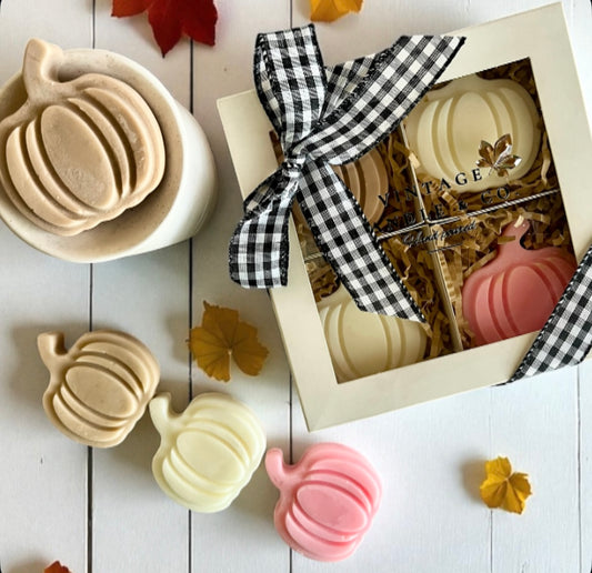 Three color pumpkin wax melts set