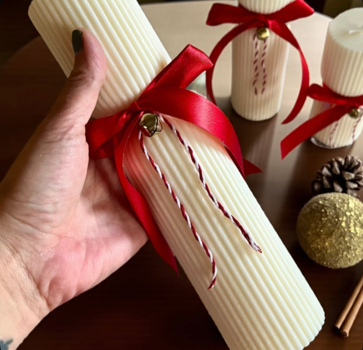 Set of 4 pillar candles