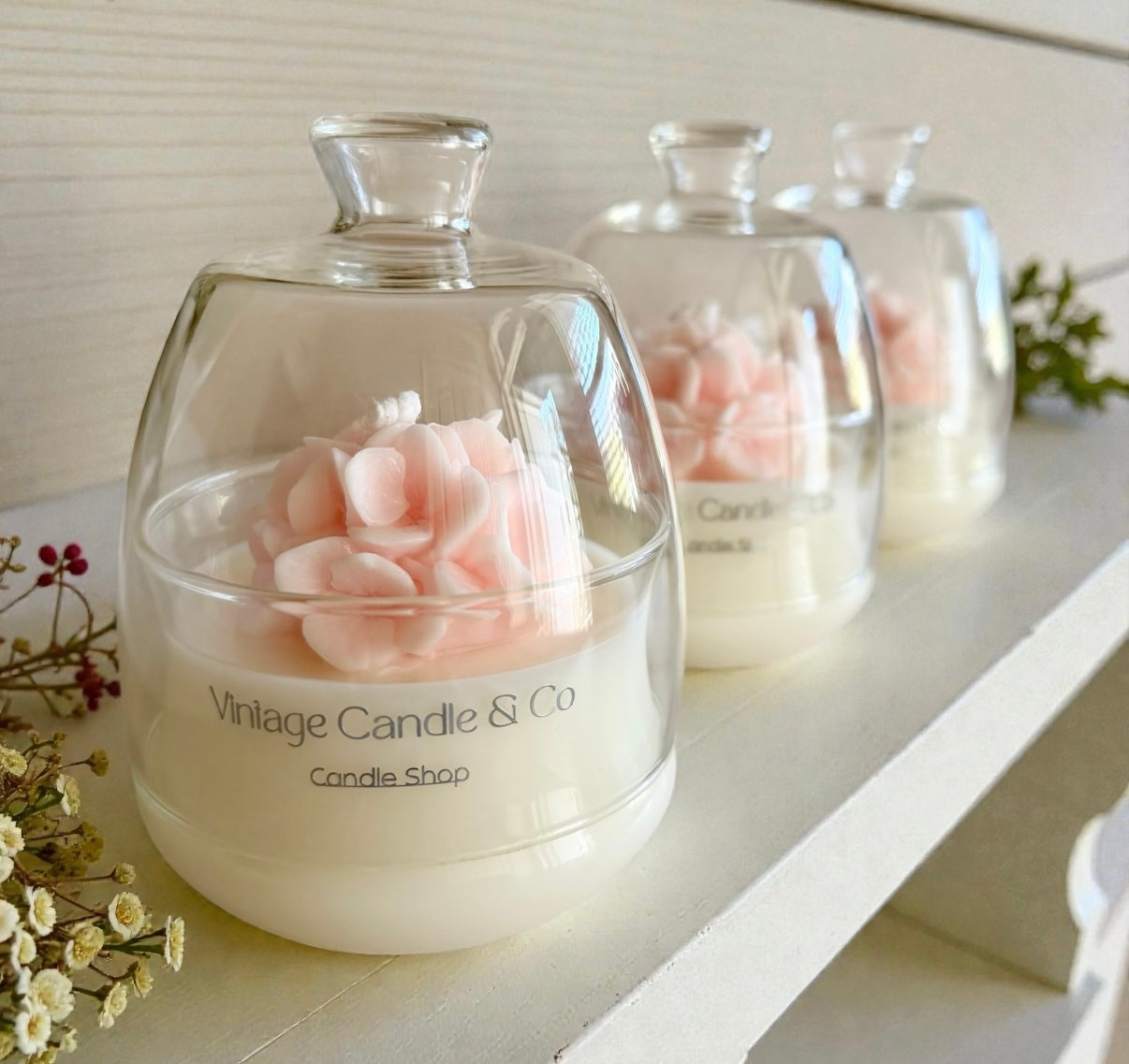 Cloche Hydrangea Flower