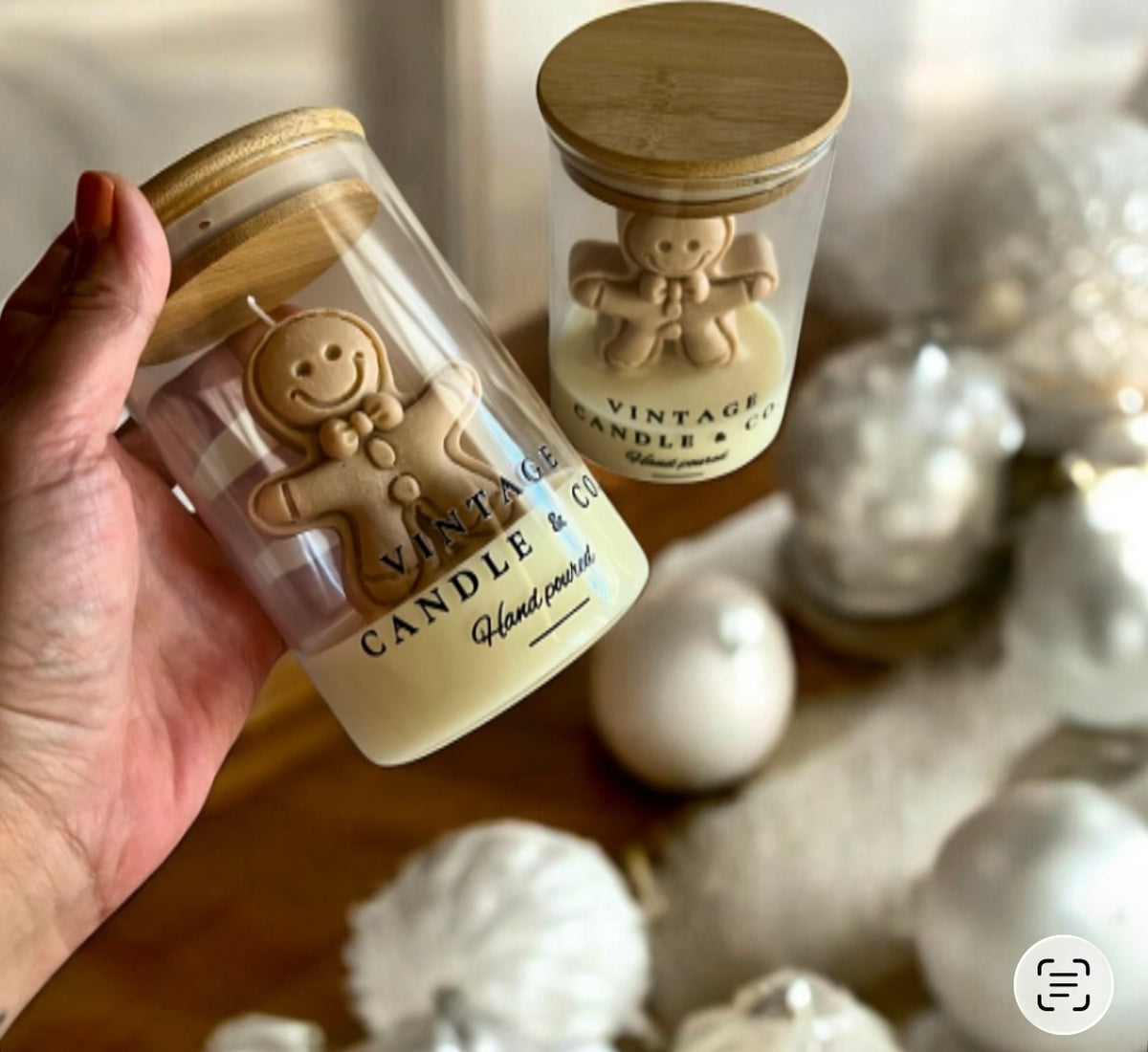 Gingerbread man in a jar