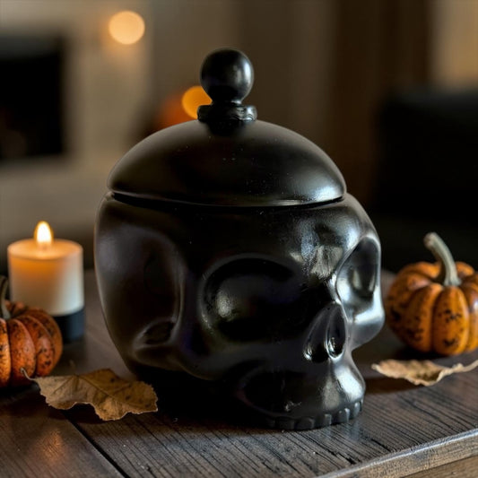 Handmade skull with lid