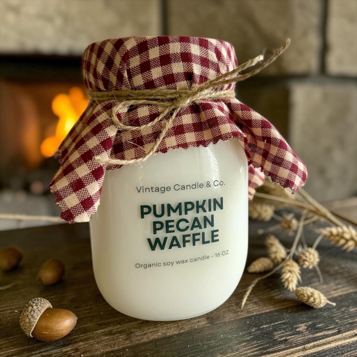 Fall farmhouse candle