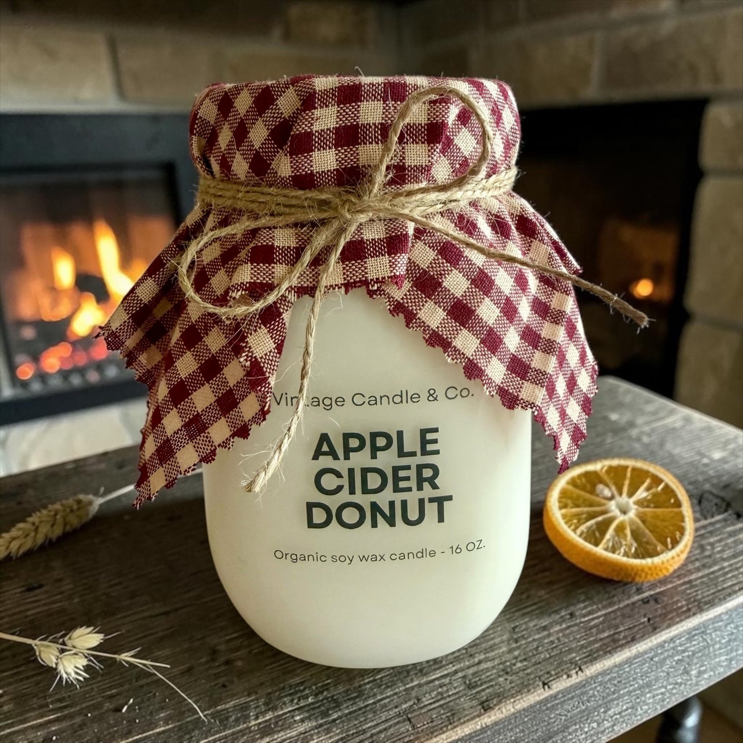Fall farmhouse candle