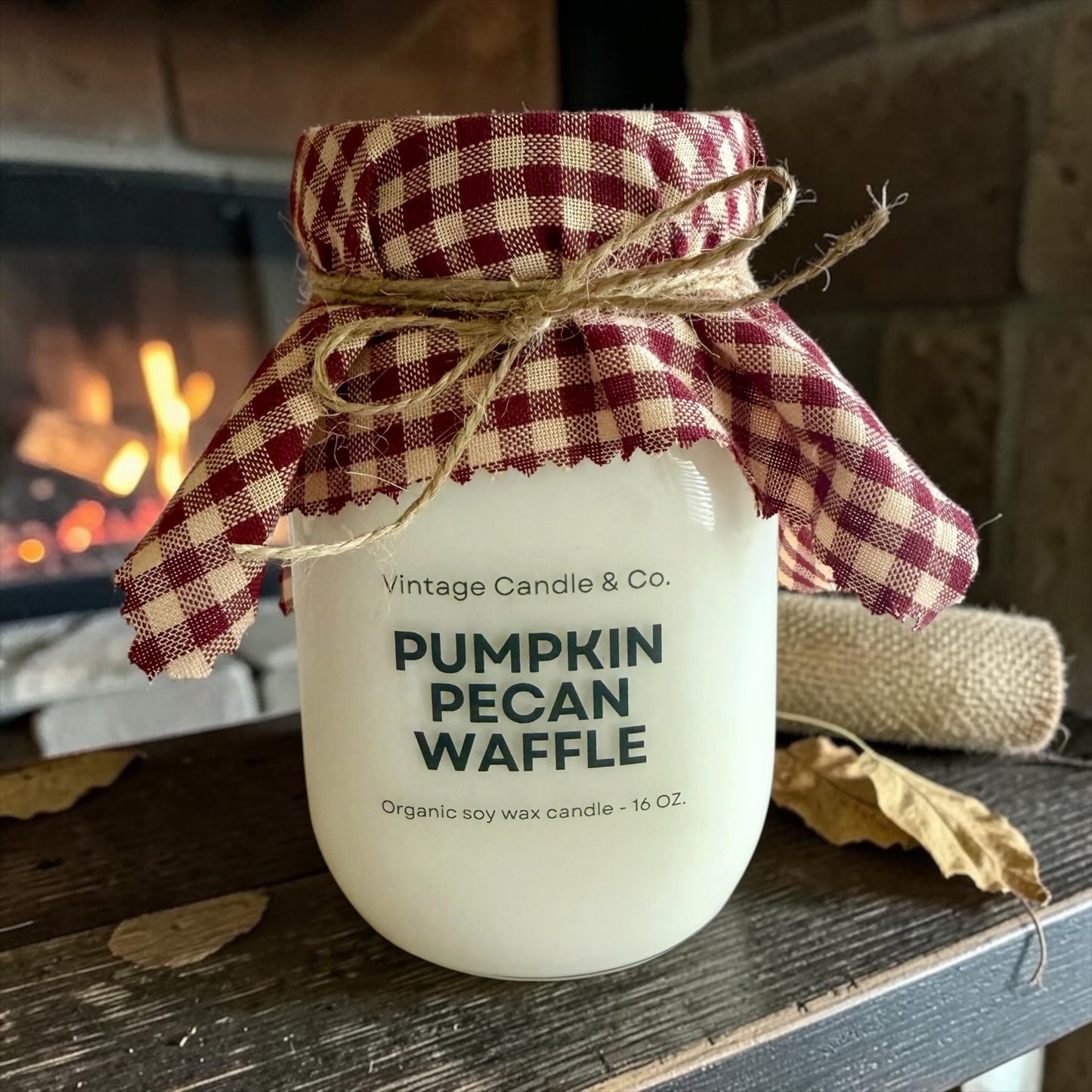 Fall farmhouse candle