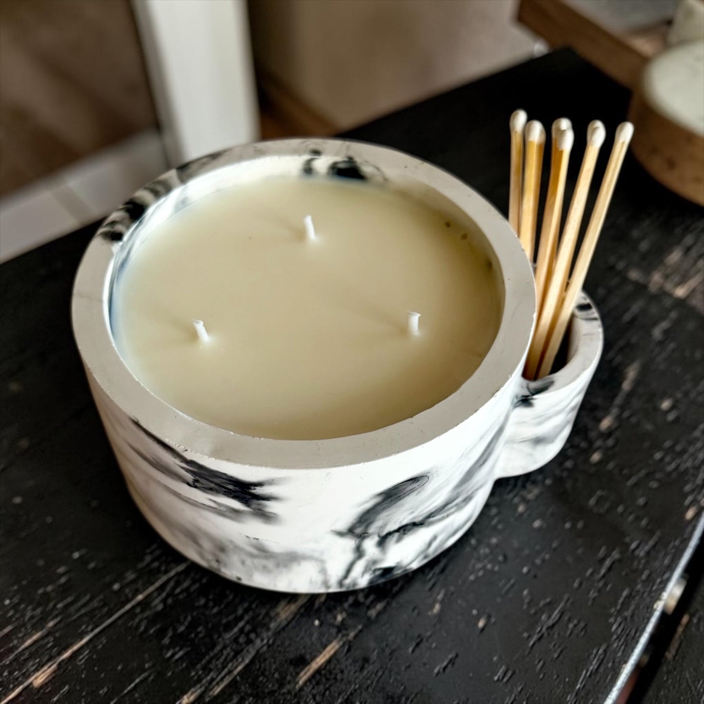 Marble with matches