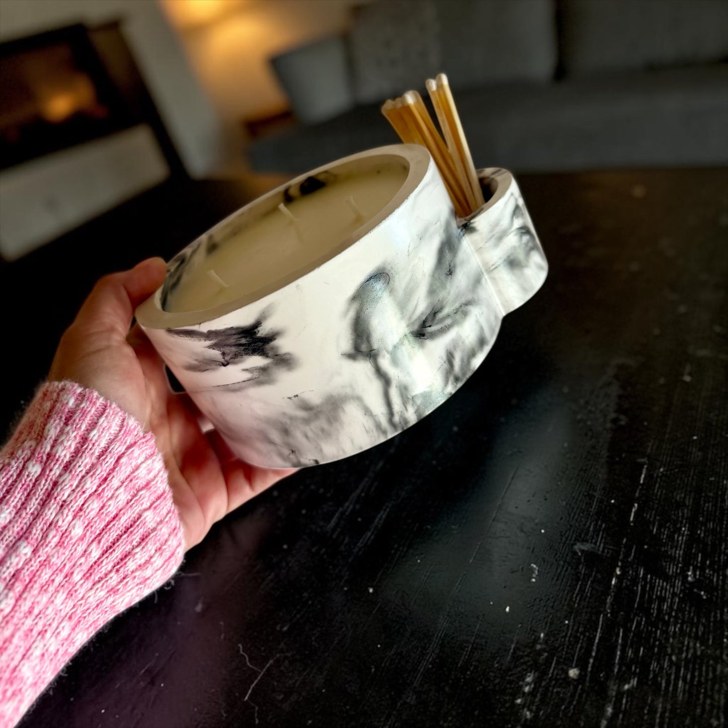 Marble with matches