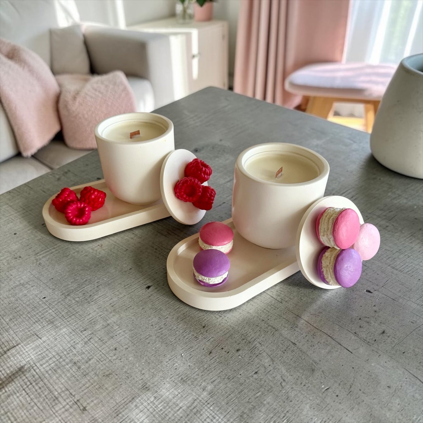 Candle and tray set