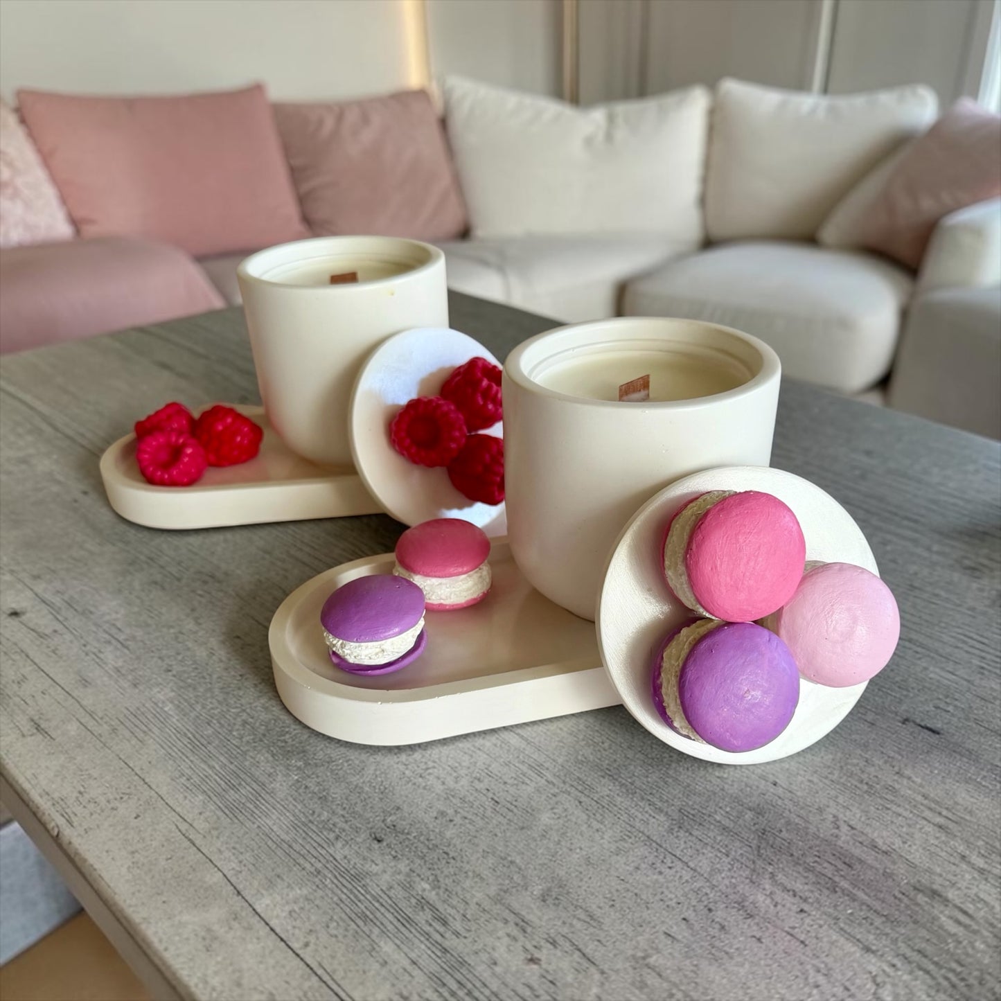 Candle and tray set