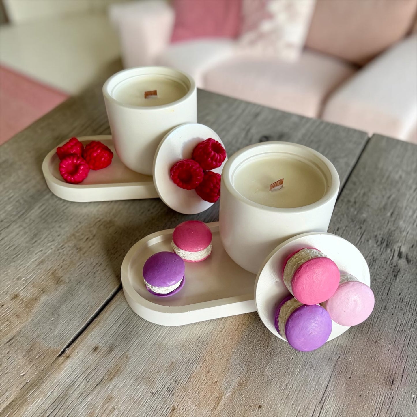 Candle and tray set