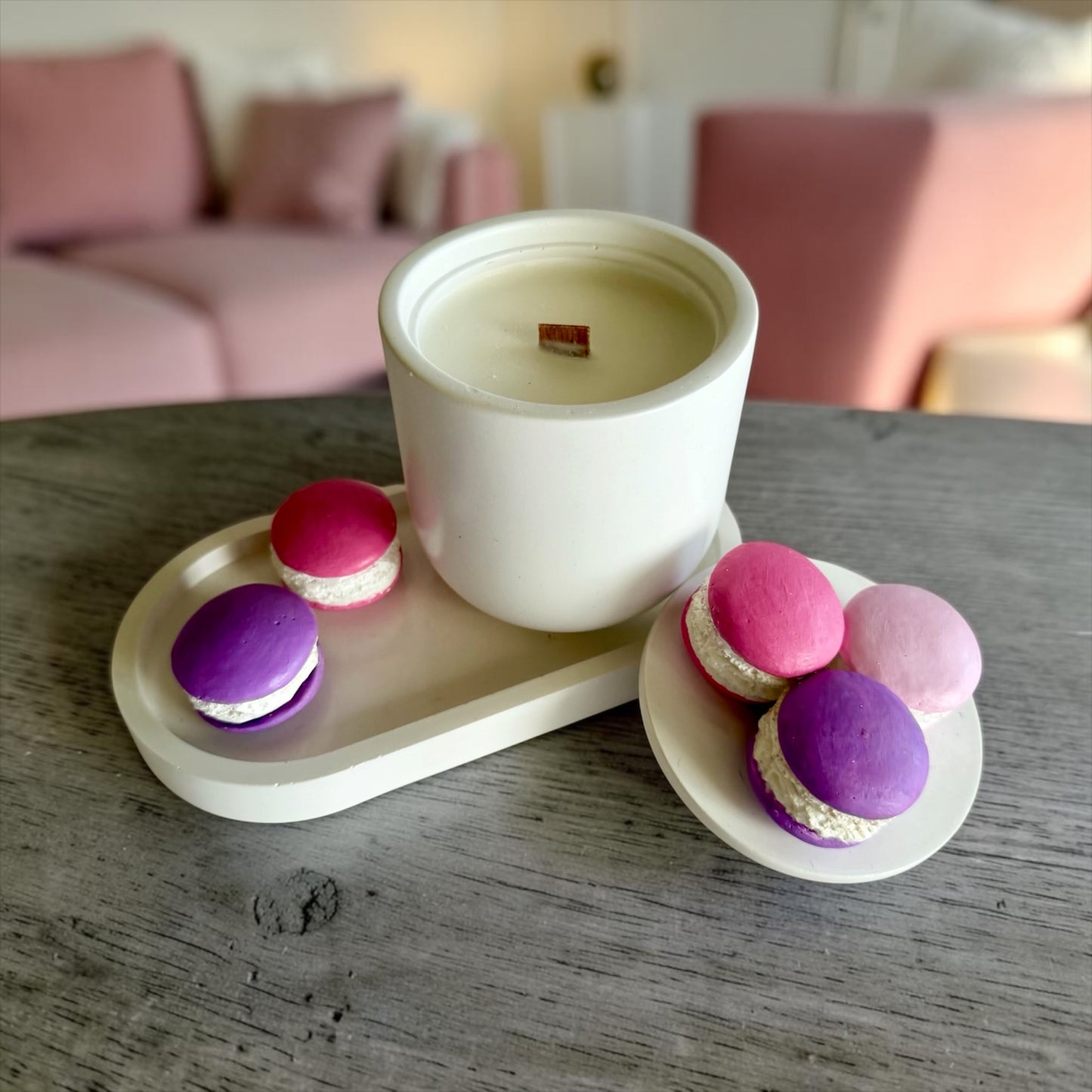 Candle and tray set