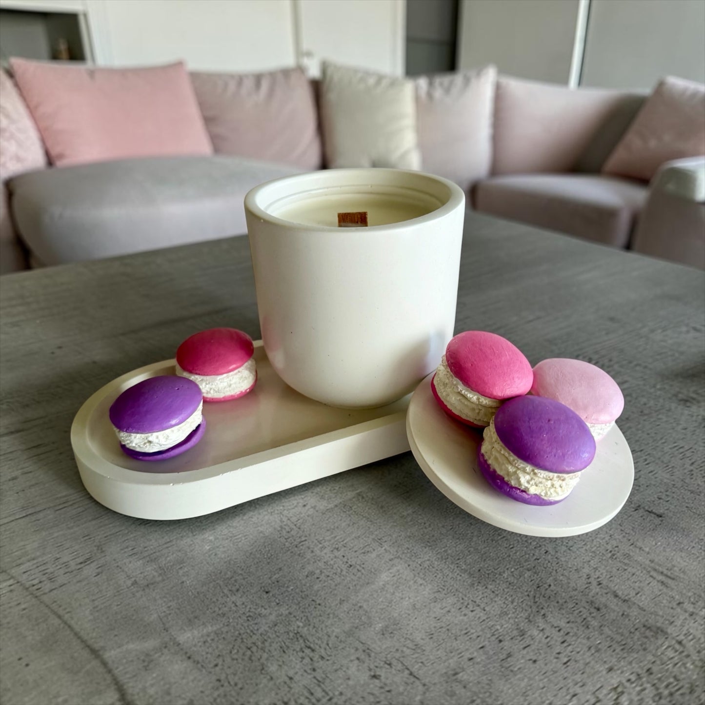 Candle and tray set