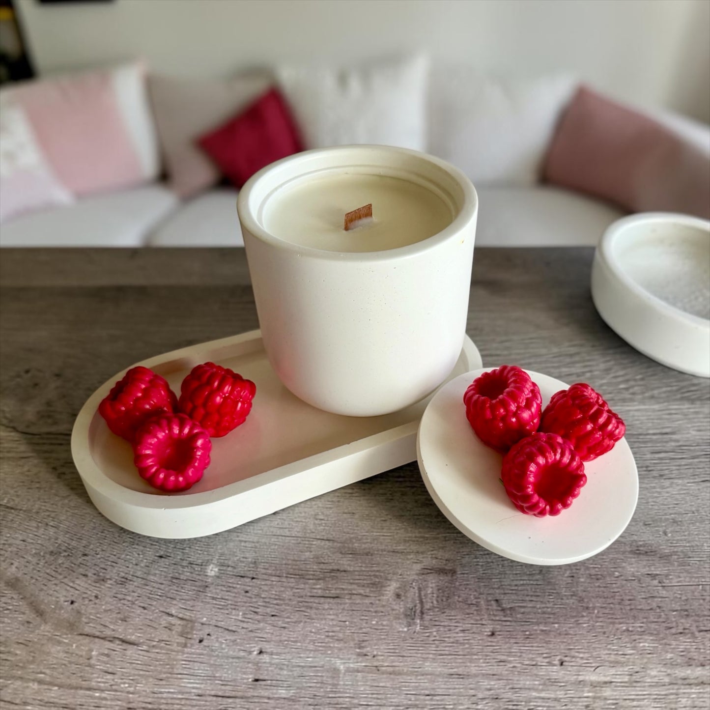 Candle and tray set
