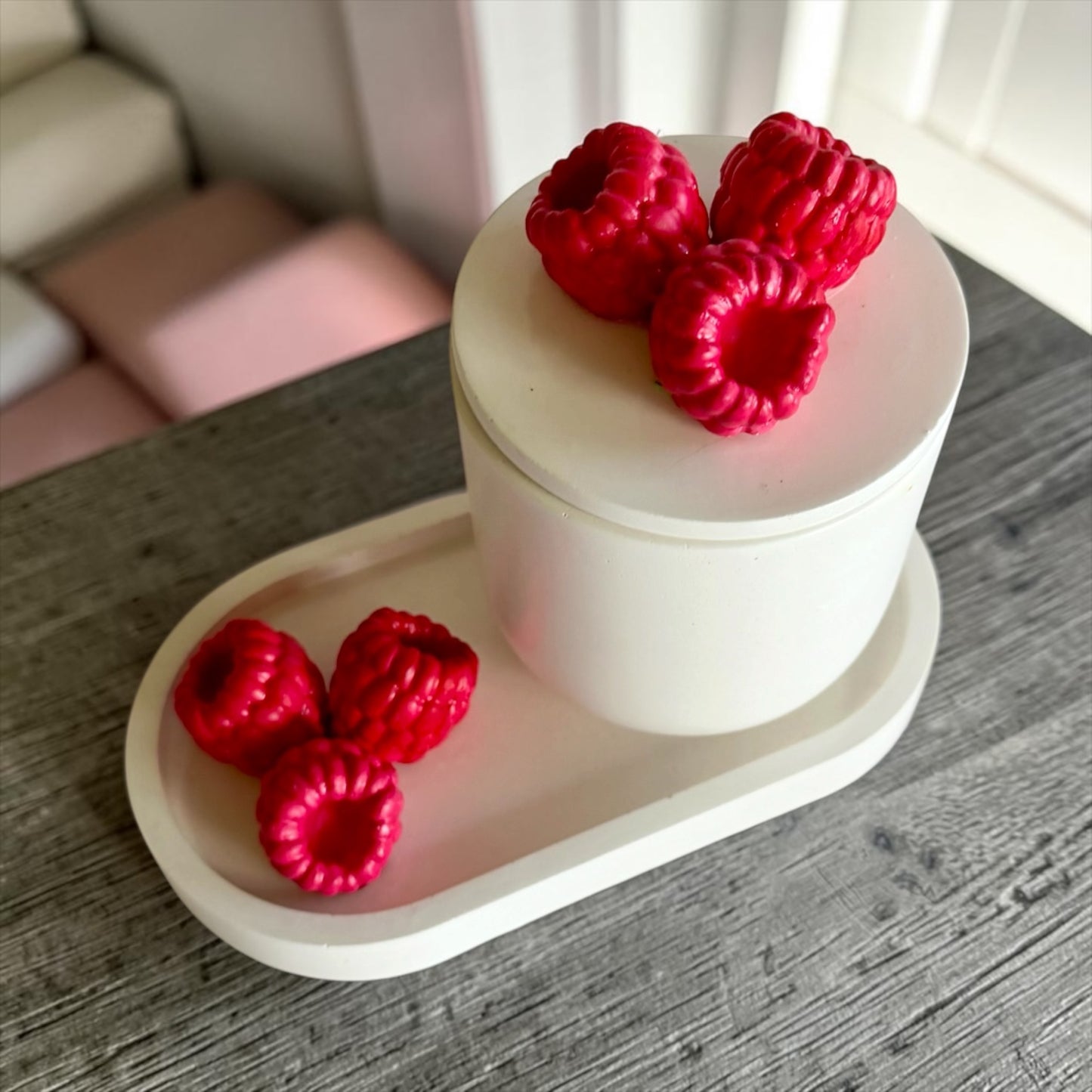 Candle and tray set