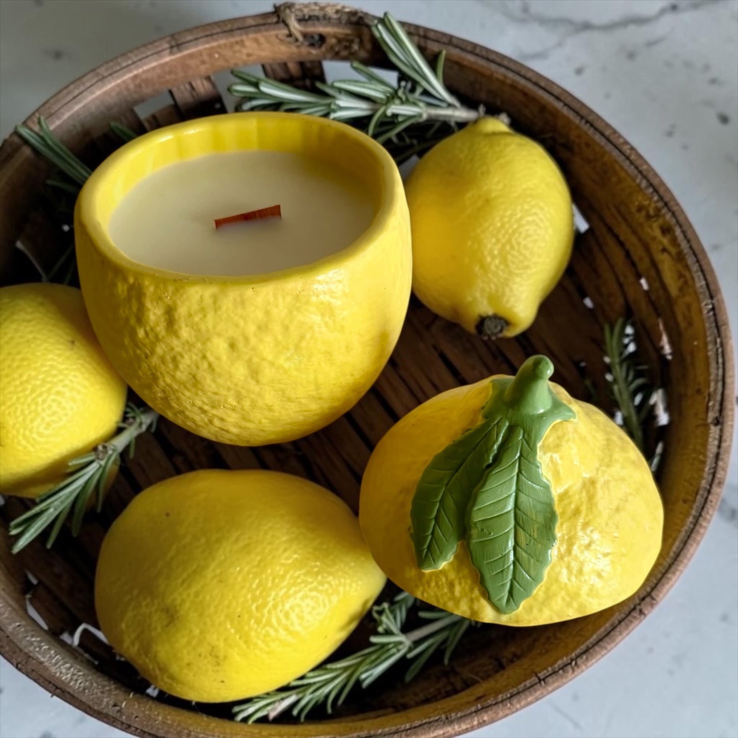 Handmade lemon with lid