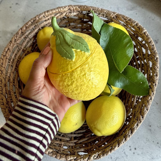 Handmade lemon with lid