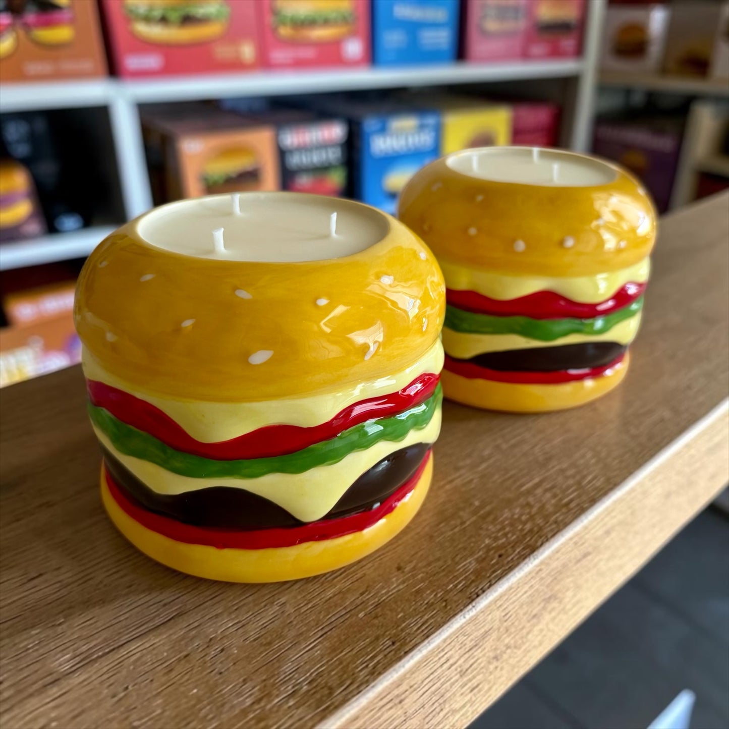 XL burger candle