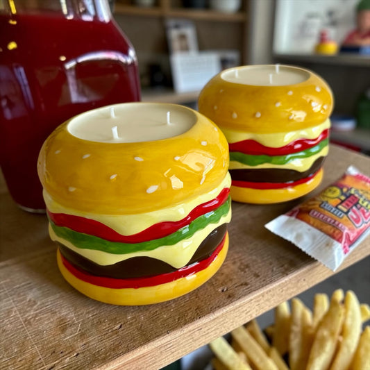 XL burger candle
