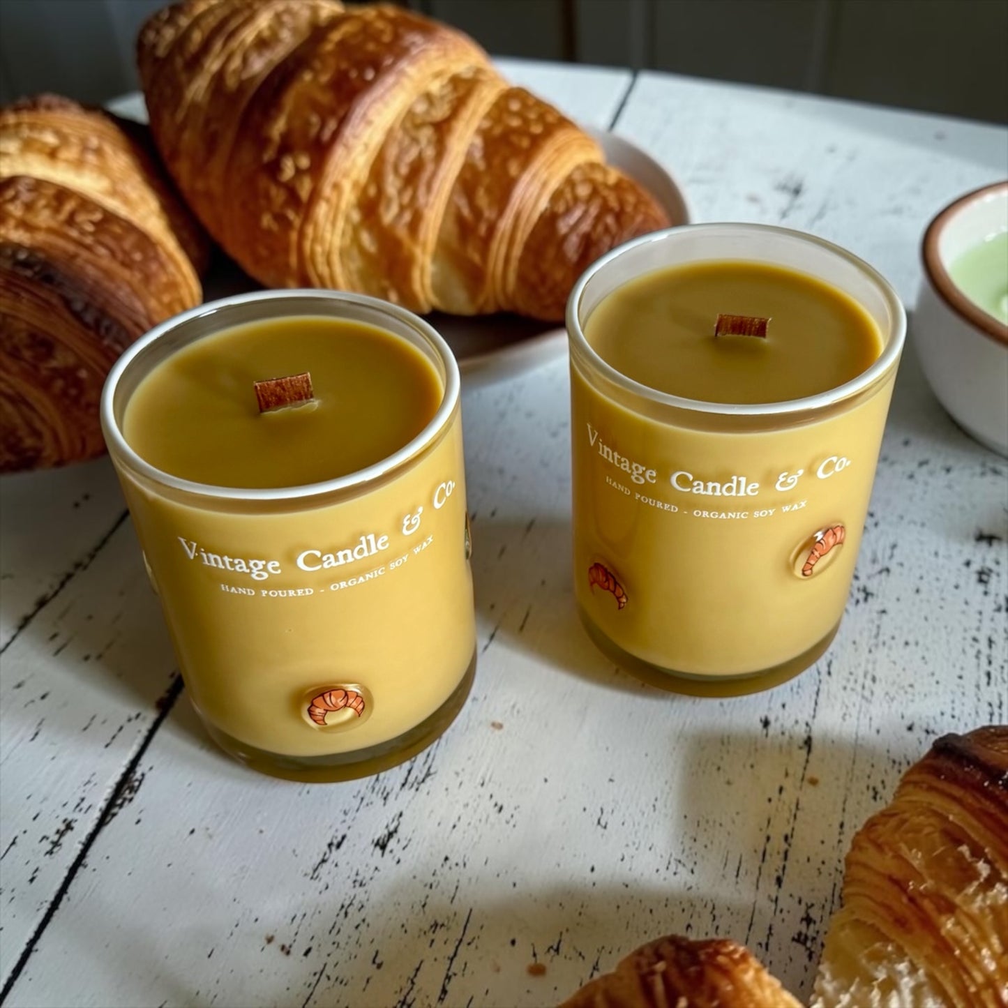 Warm croissants