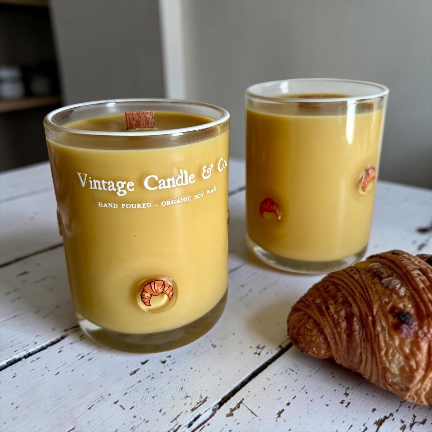 Warm croissants