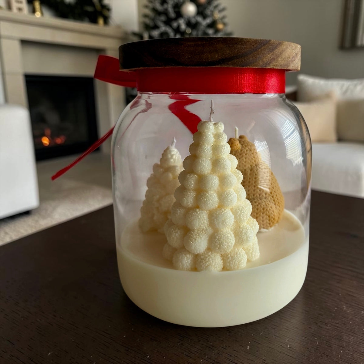 White Christmas in a jar