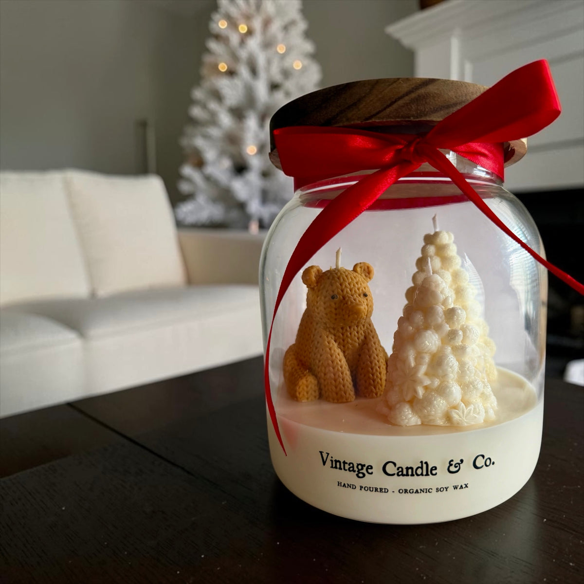 White Christmas in a jar