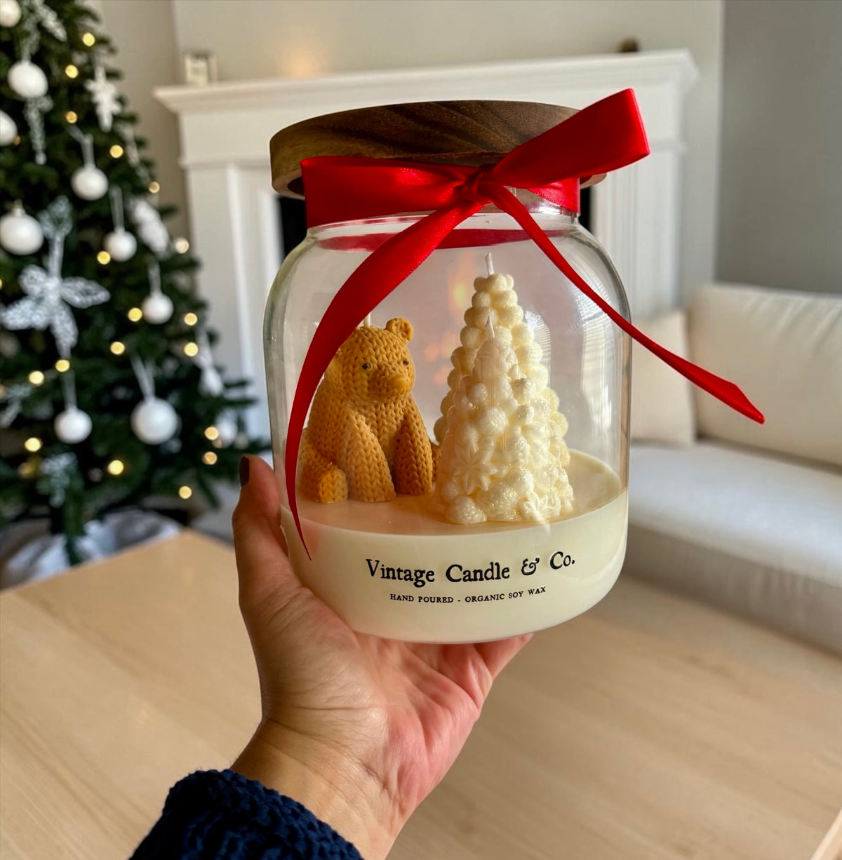 White Christmas in a jar