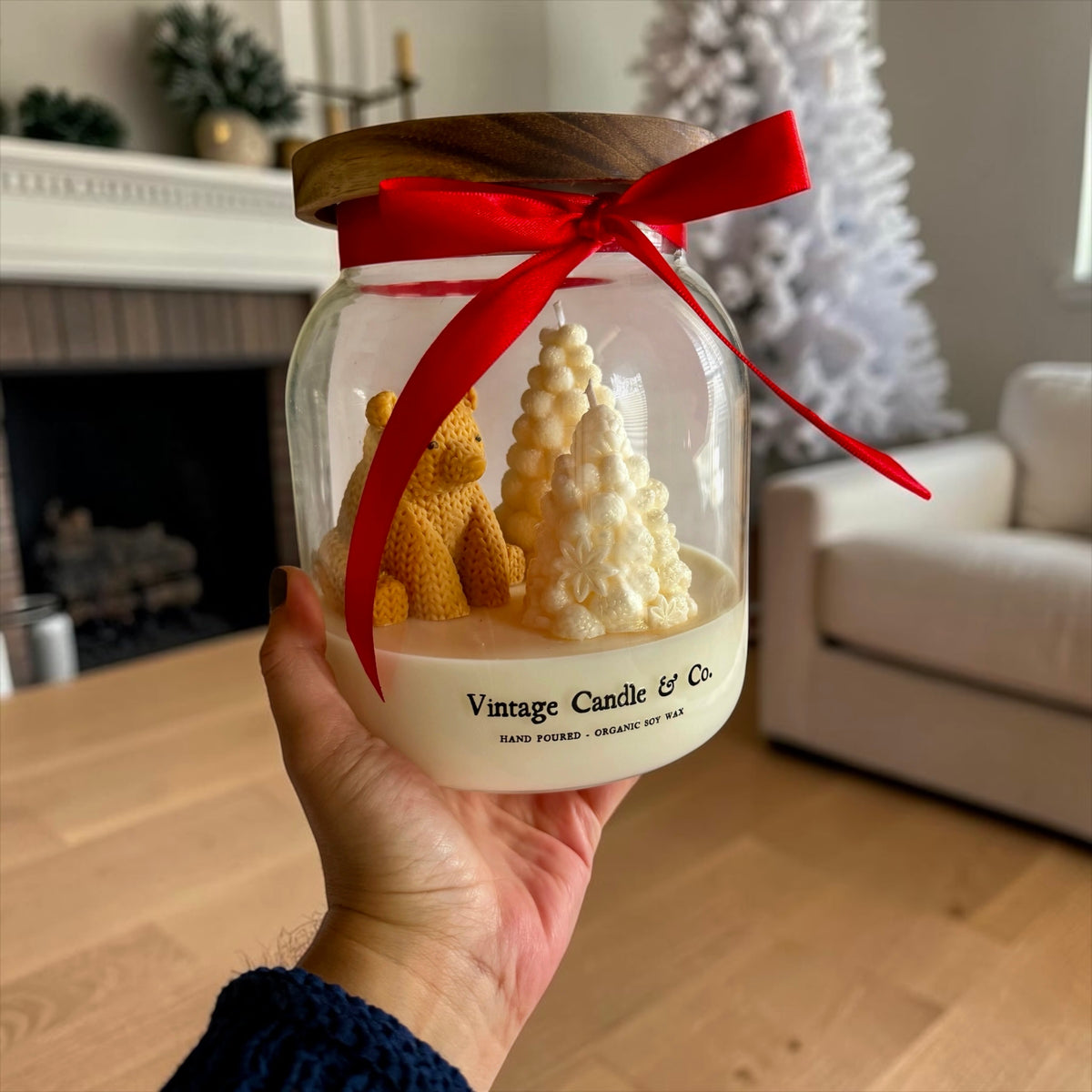 White Christmas in a jar
